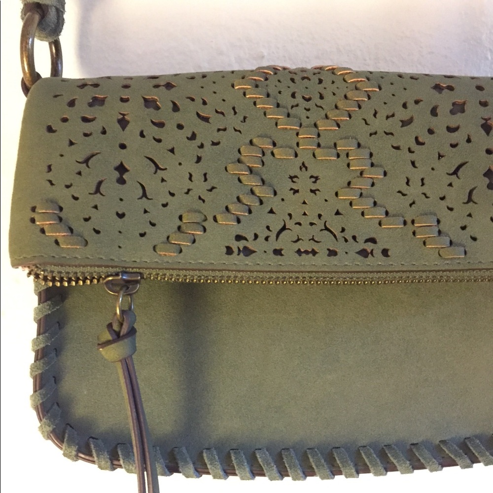 Elle Jae Gypset Olive Green Purse